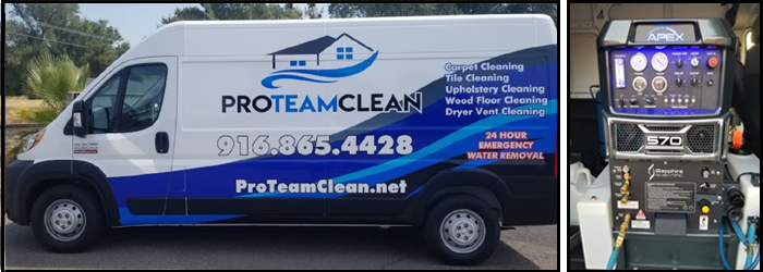 Pro Team Carpet Cleaning Sacramento Service Van