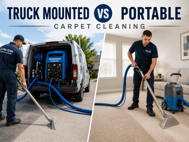 Truck Mounted vs Portable Carpet Cleaning: What the Difference Means for a Homeowner